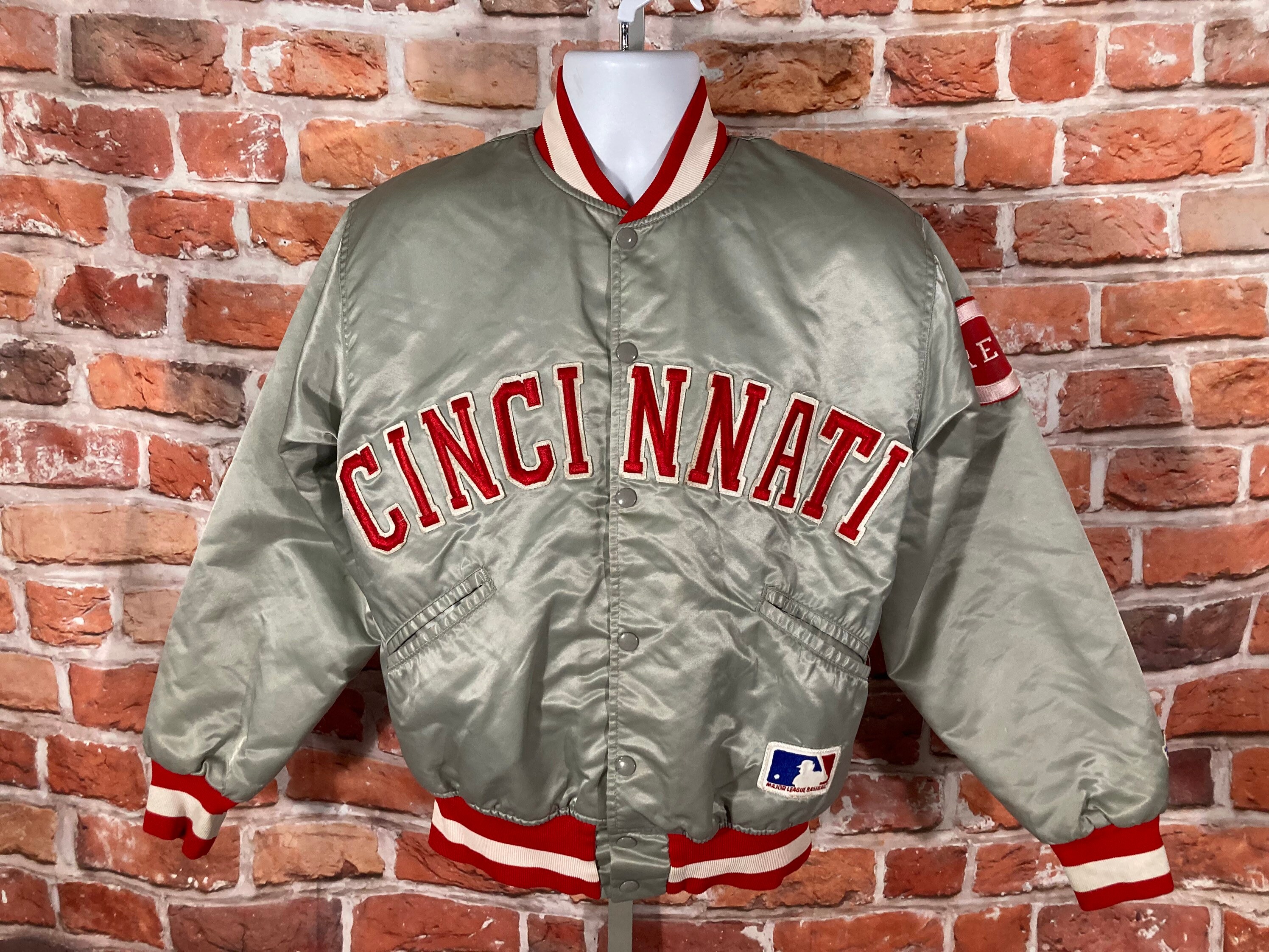 1940 Cincinnati Reds Letterman Red Jacket - Paragon Jackets