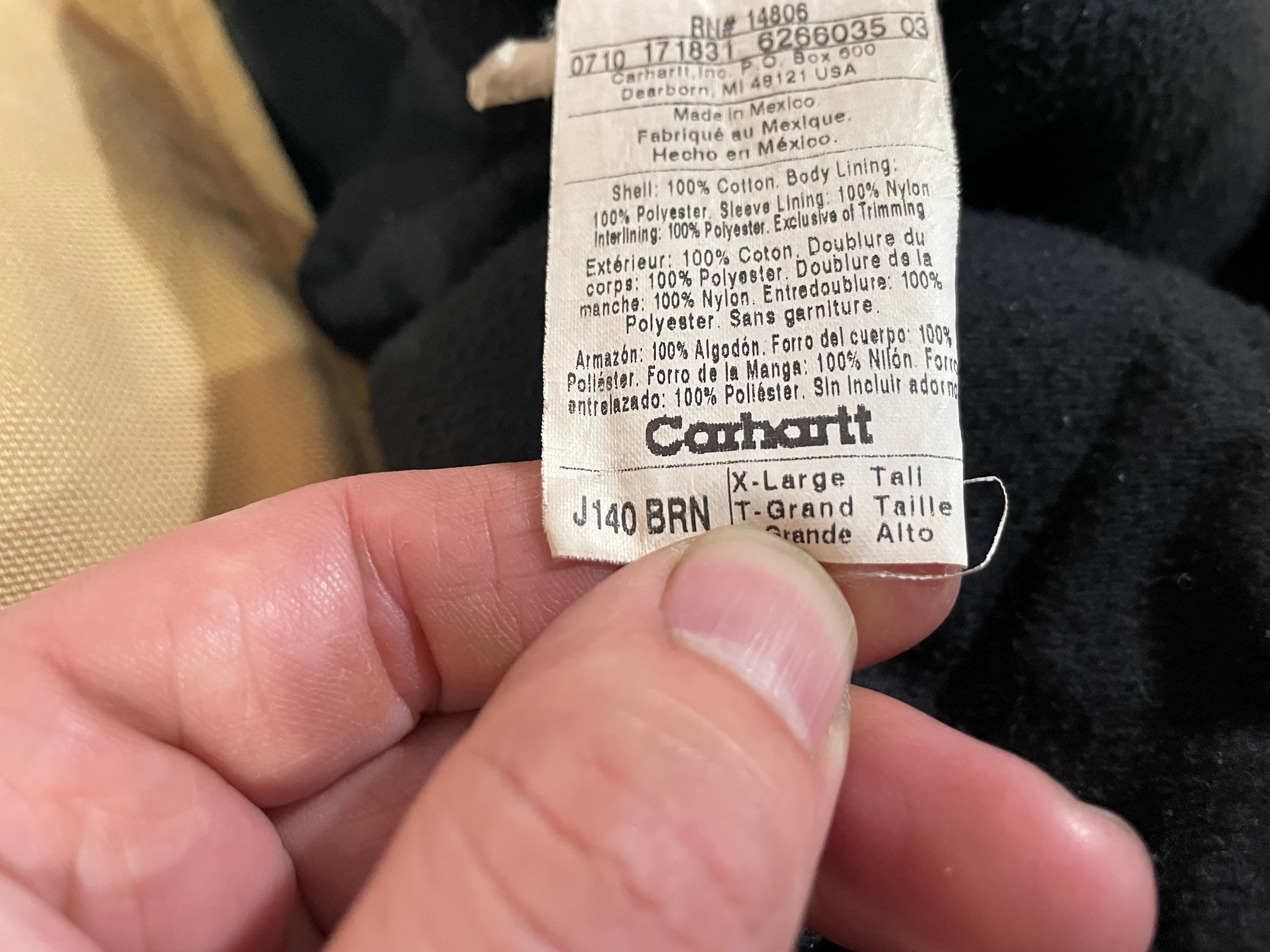 Faded Vintage Carhartt Insulted J140 Work Jacket - Sz XL Faded Vintage Carhartt Insulted J140 Work Jacket - Sz XL