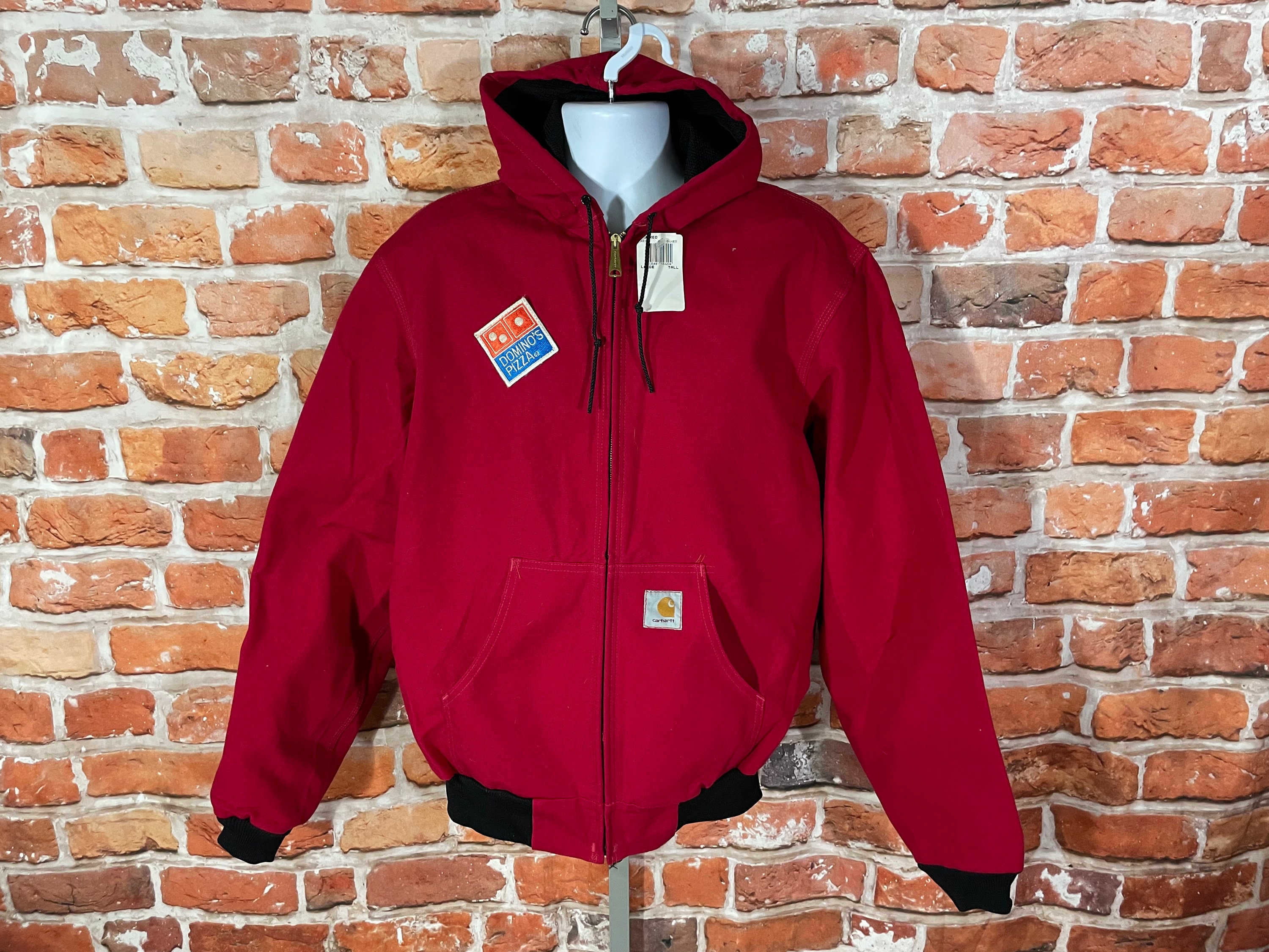 Vintage Nos 90s Dominos Pizza Red Carhartt Canvas Work Vintage Nos 90s Dominos Pizza Red Carhartt Canvas Work