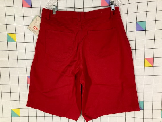 vintage 90s Gitano red denim shorts - nos w tags … - image 4
