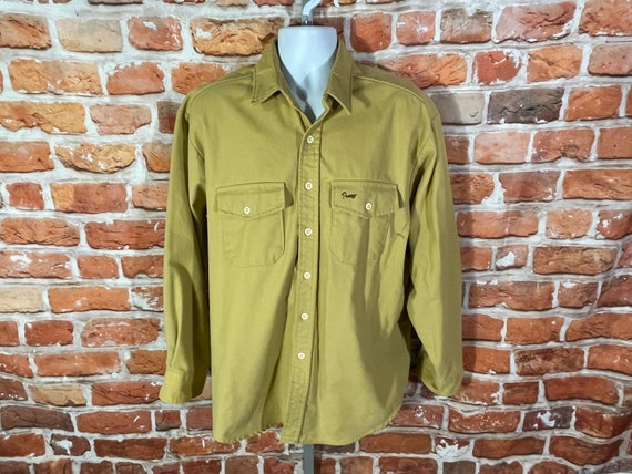 vintage Duxbak chamois heavy button up field/work… - image 1