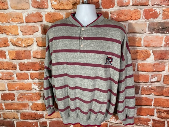 Striped collar 2025 sweatshirt