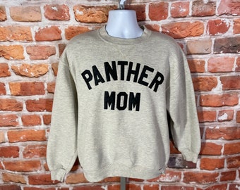 Vintage 90-tals Panther Mom Russell sporttröja - storlek L - Cougar