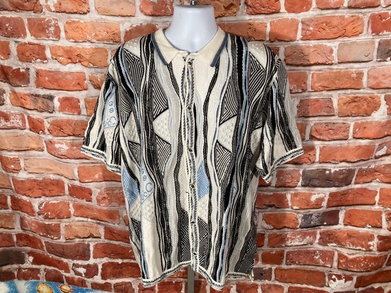 Vintage Geccu Textured Coogi Style 