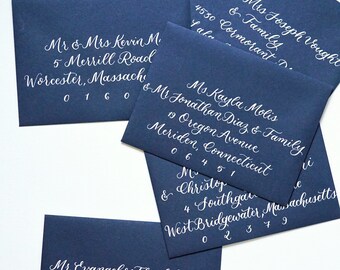 Wedding Calligraphy Envelope Addressing, Hand Lettered Envelopes