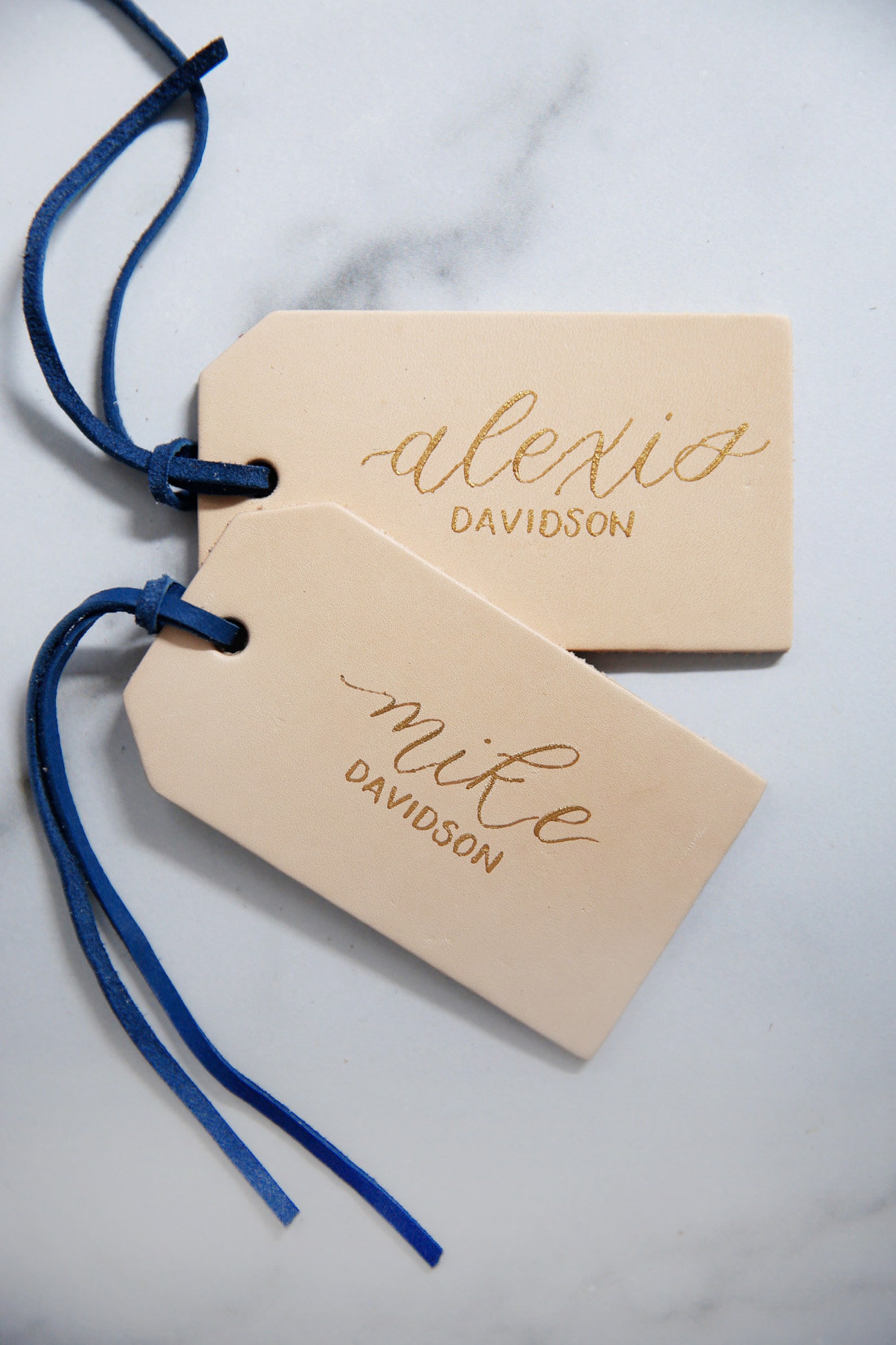 Leather Luggage Tag Escort Cards Leather Tag Place Cards Etsy