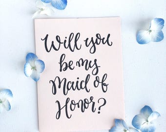 Will You Be My Maid of Honor?, Printable Maid of Honor Card, Maid of Honor Gift, Bridal Party, Printable Greeting Card