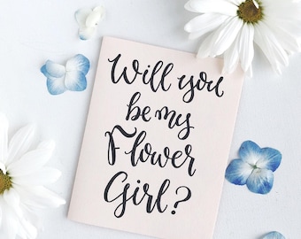 Will You Be My Flower Girl?, Printable Flower Girl Card, Flower Girl Gift, Bridal Party, Printable Greeting Card