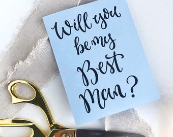 Will You Be My Best Man?, Printable Best Man Card, Best Man Gift, Grooms Party, Printable Greeting Card
