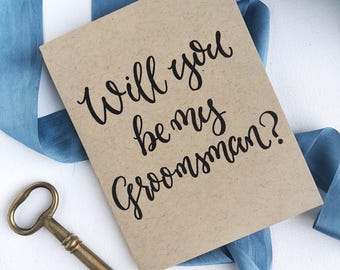 Will You Be My Groomsman?, Printable Groomsman Card, Groomsman Gift, Grooms Party, Printable Greeting Card