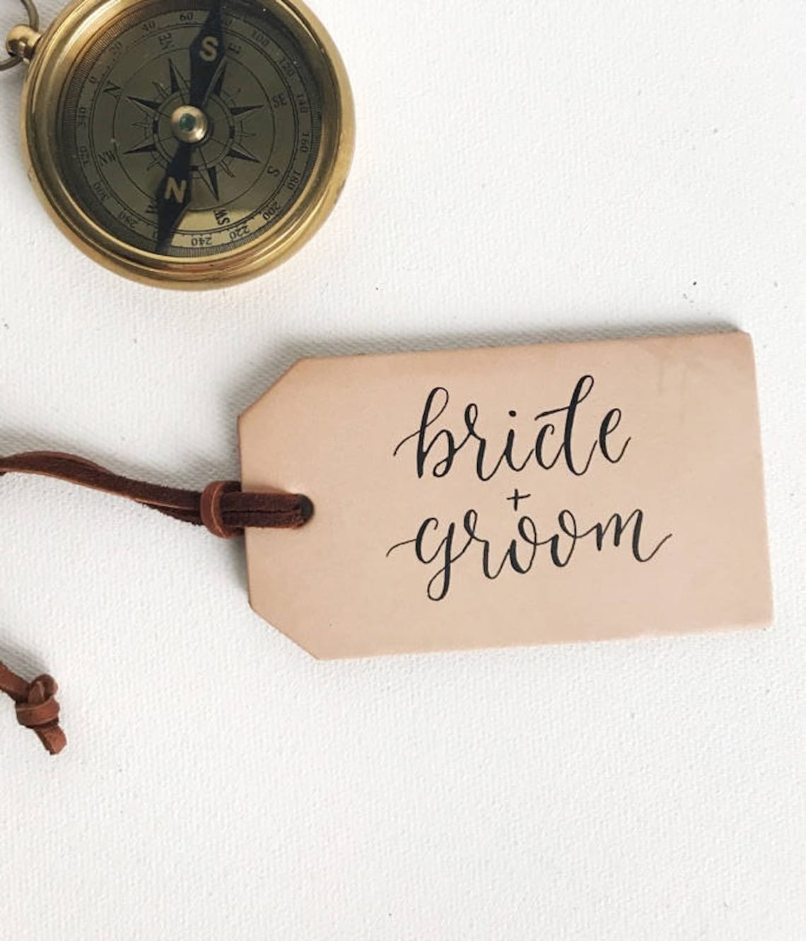 Leather Luggage Tag Escort Cards Leather Tag Place Cards Etsy