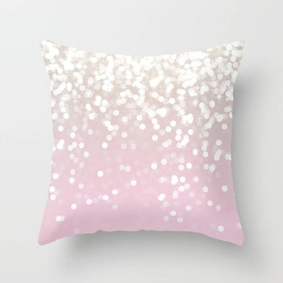 white glitter cushions
