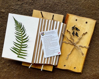 Birch Flower Press Kit: Large Live Edge Herbarium Press