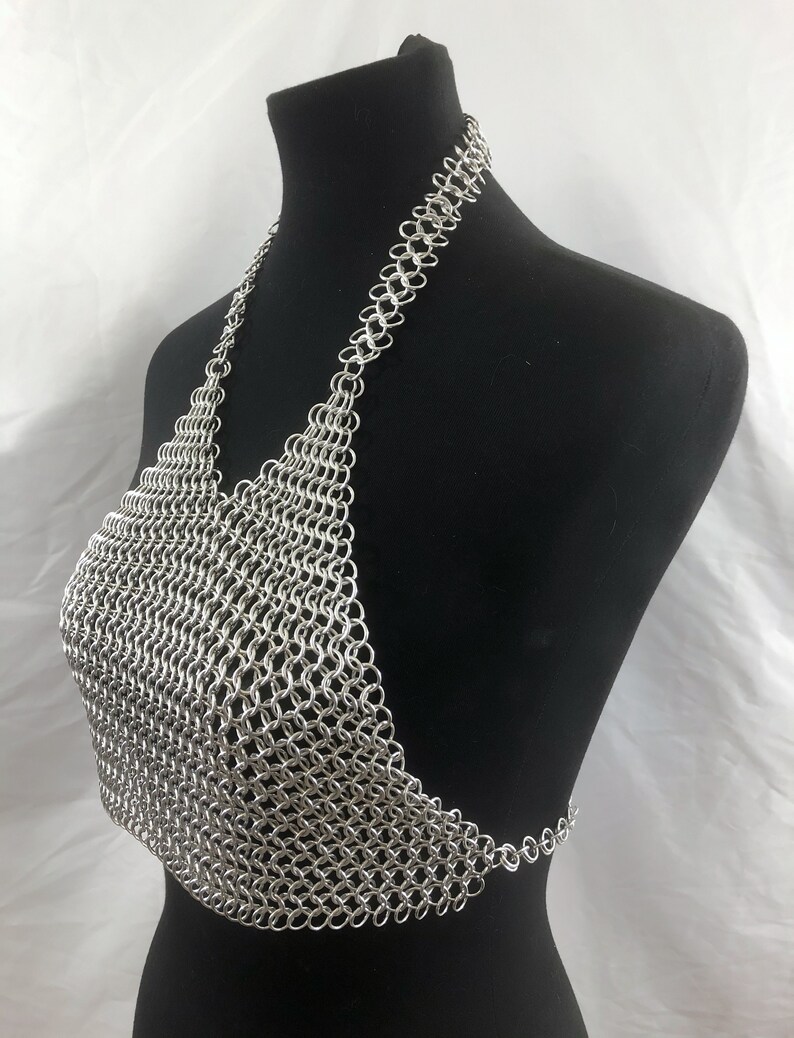 metal chain halter top
