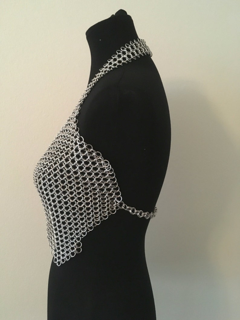 metal chain halter top