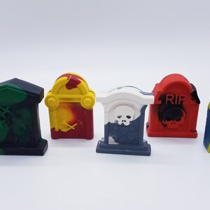 Halloween Crayon Gravestones  - Reshaped Crayons