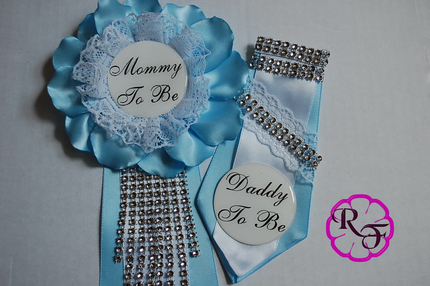 White and blue Baby shower corsage Baby Shower boy Mommy to | Etsy White And Baby Blue Corsage