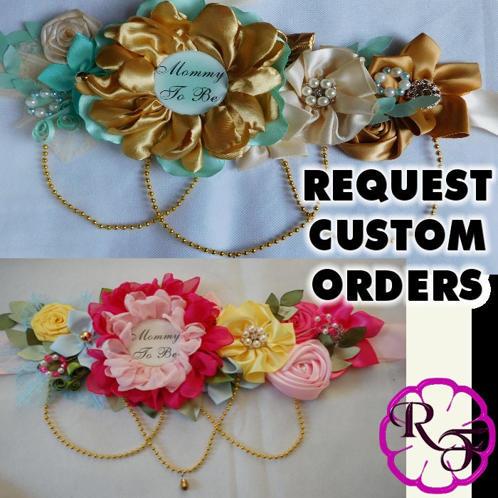 Maternity sash belt belly sash for baby girl Daddy to be pin Etsy