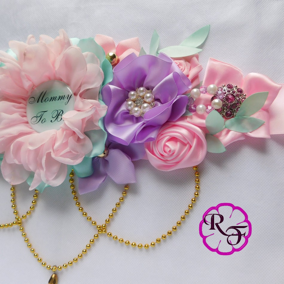 Maternity sash belt belly sash for baby girl Daddy to be pin Etsy