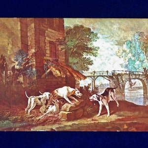 Carte postale ancienne représentant un chien Foxhound, Paris