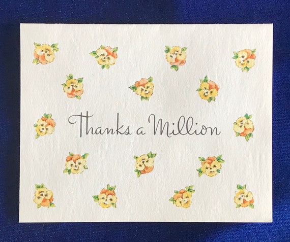 Three Sets of Vintage Thank You Notes Unused with Envelopes