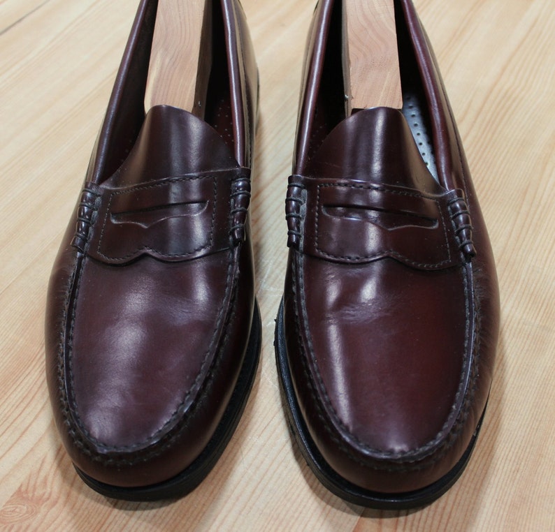 Vintage Men�s Dexter USA Burgundy Beef Roll Penny Loafers