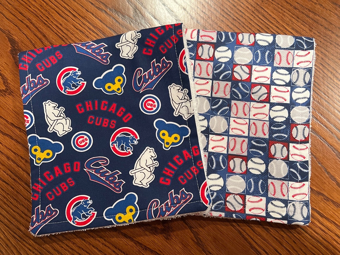 Chicago Cubs Baseball Burp Cloth Set Etsy