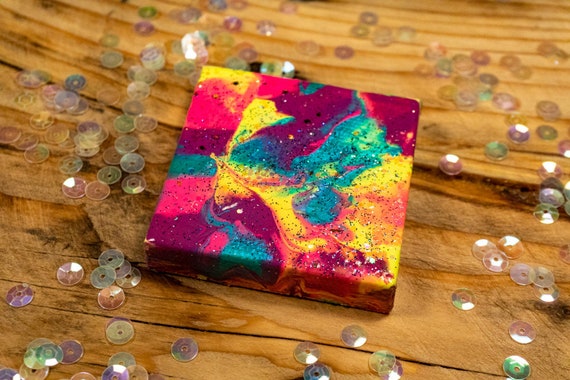 Mini Canvas Painting Magnet Girly Office Decor Unique Etsy