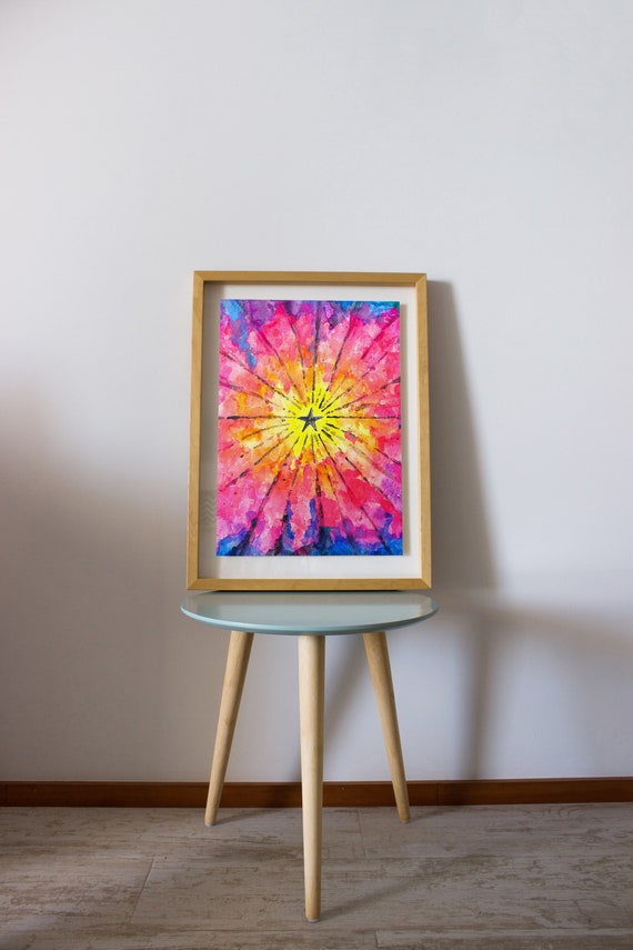 Star Rainbow Poster Celestial Wall Decor Girly Wall Art Etsy