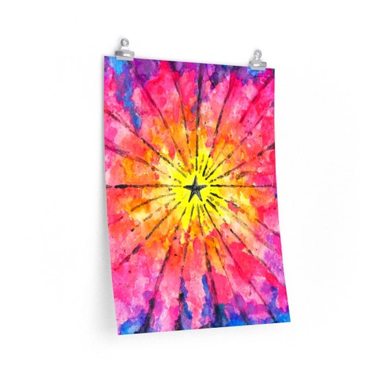 Star Rainbow Poster Celestial Wall Decor Girly Wall Art Etsy