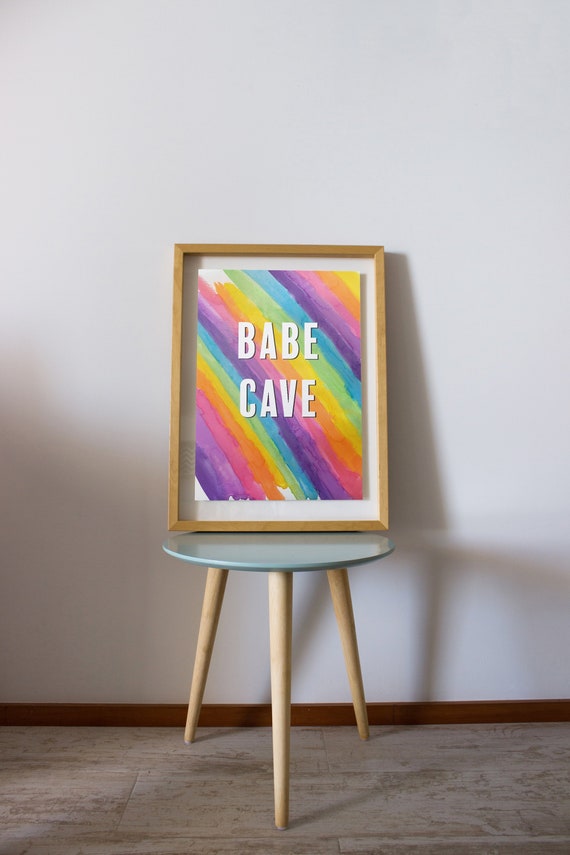 Babe Cave Poster For Dorm Room Decor Girls Room Sign Girly Wall Art Boss Babe Gifts