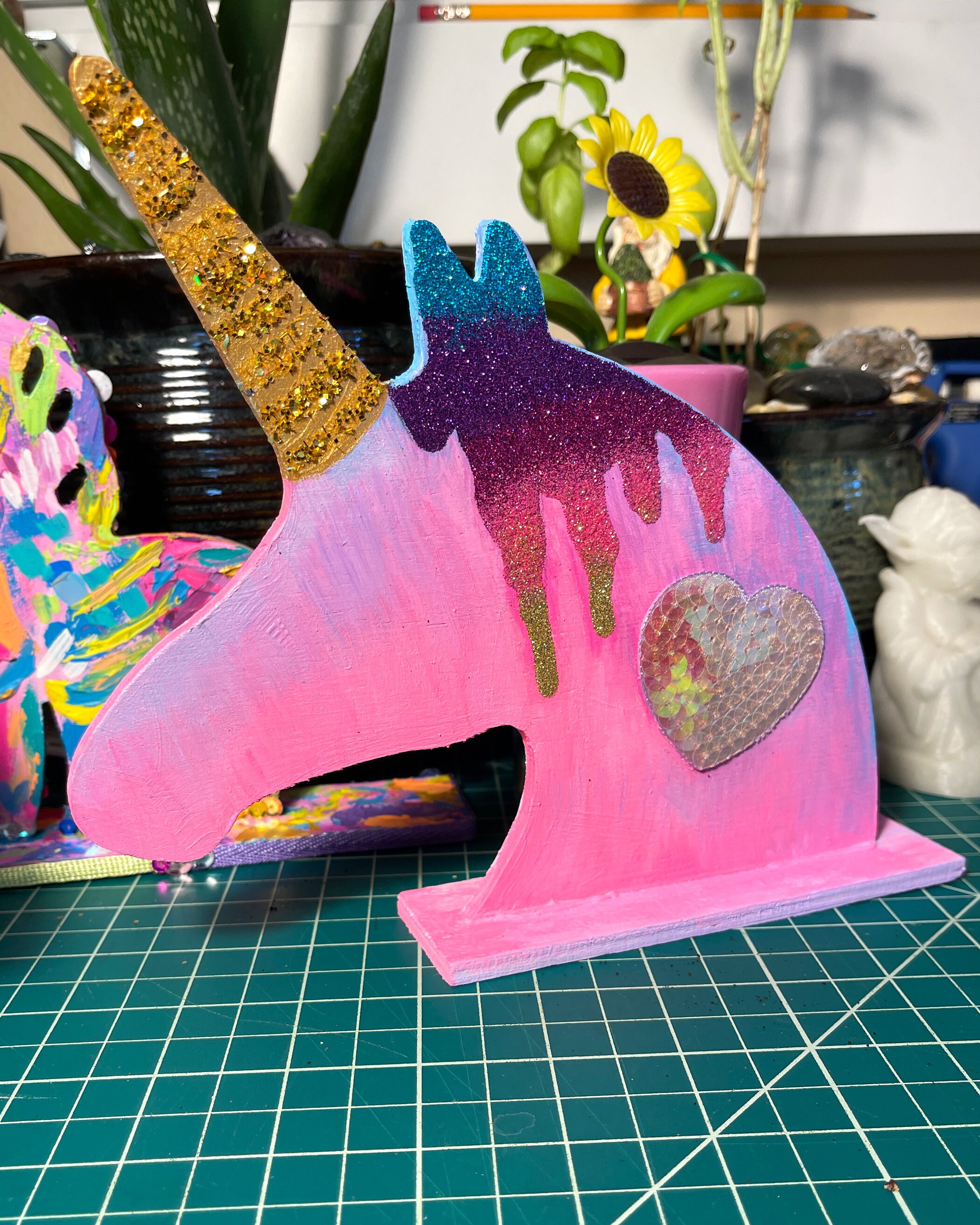 Wood Unicorn Shelf Decor for Sparkly Y2K Decor Unicorn Etsy