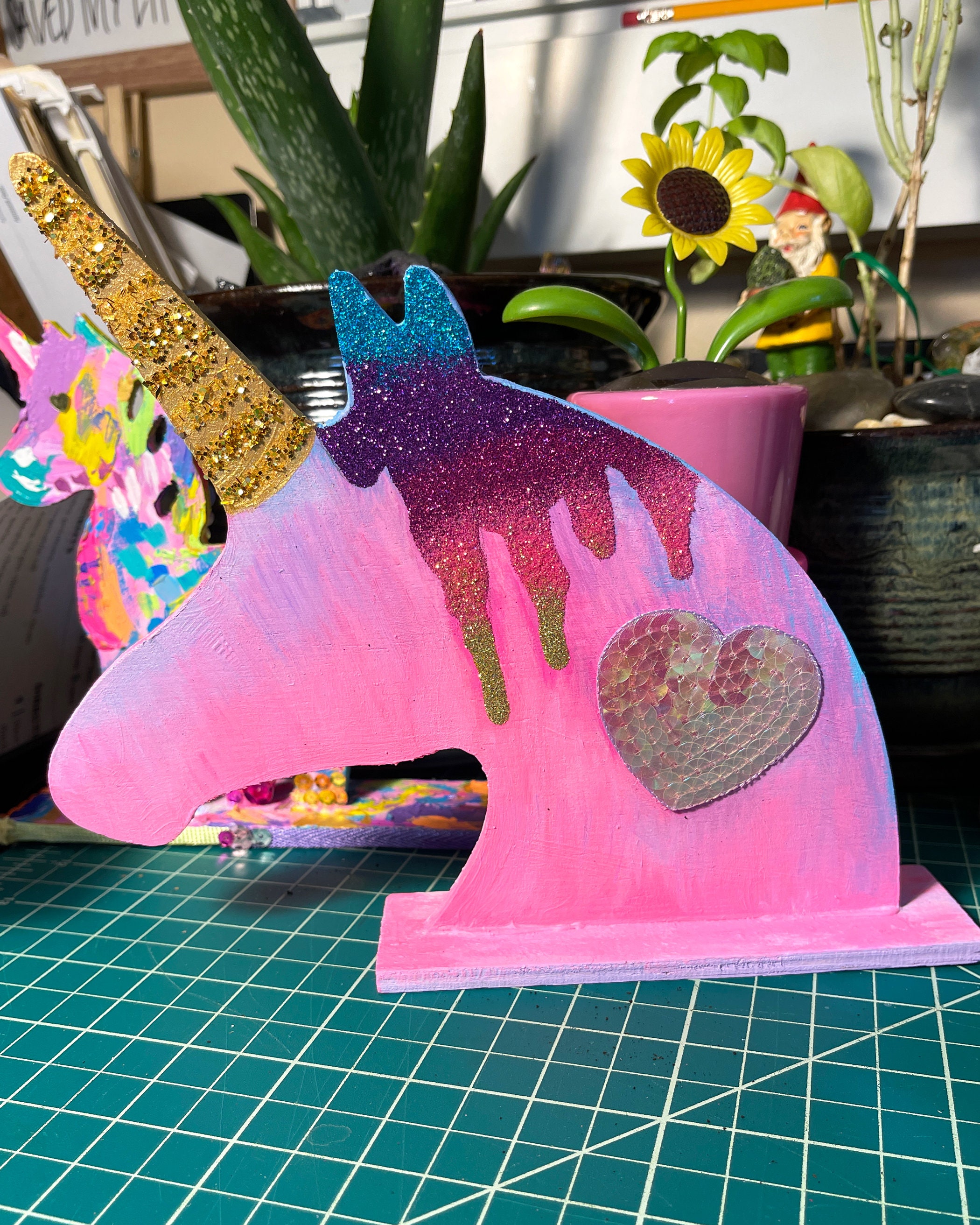 Wood Unicorn Shelf Decor for Sparkly Y2K Decor Unicorn Etsy