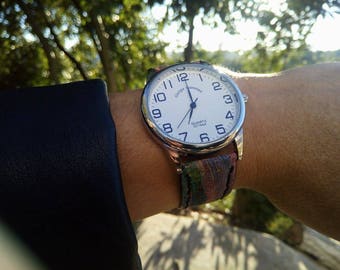 Montre pour homme végétalienne montres pour hommes Liège montre bracelet Vegan montres unisexe poignet montre cadeau Vegan