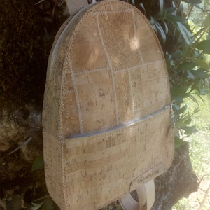 Mochila de corcho vegana para mujer, bolso de corcho para mujer, bolsos eco de moda para ella, regalos veganos, bolsos de cuero veganos