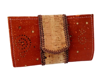 Women's Cork Wallet, Trifold RFID Vegan Wallet, Gift Ideas for Women, Vegan Gift