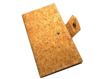 Vegan Cork Credit Card Holder, Slim Large Card Holder, Travel Card Wallet, Business Card Wallet, Sustainable Cork Wallets