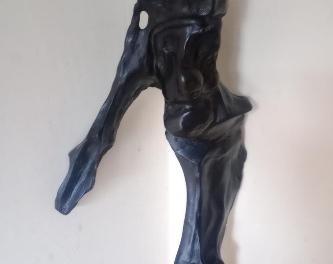 The Watchman - Bog Oak Ancestral Face Sculpture