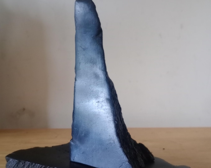 Bog oak boat abstract sculpture