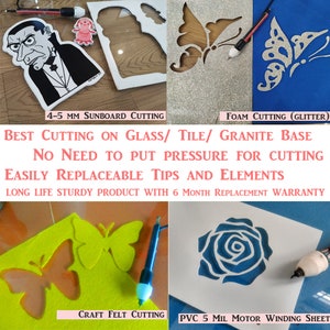 Cutting Sunboard Foam Board Glitter Foam Felt PVC Mylar Stencil Sheet Paper with Cutart USB Stencil and Sticker Cutter