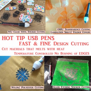 Cutting Clear and Non tearable stickers OHP Transparency Acetate Lamination Plastic File Folder Covers Nylon Fabric Glass Etching stickers with Cutart USB stencil cutter