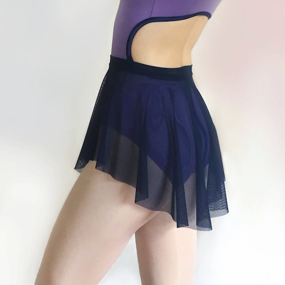 Ballet Skirt Navy Blue Stretch MESH Sheer Dance Skirt Royall Dancewear SAB Skirt Etsy