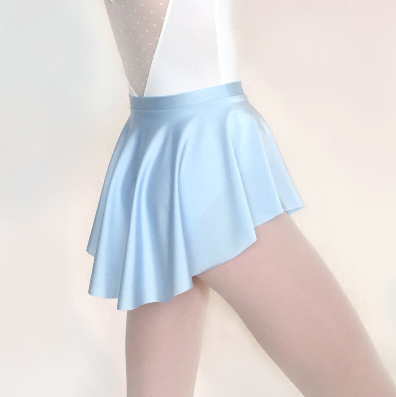 Ballet Skirt light Blue Nylon/spandex Dance Skirt Baby Blue Etsy