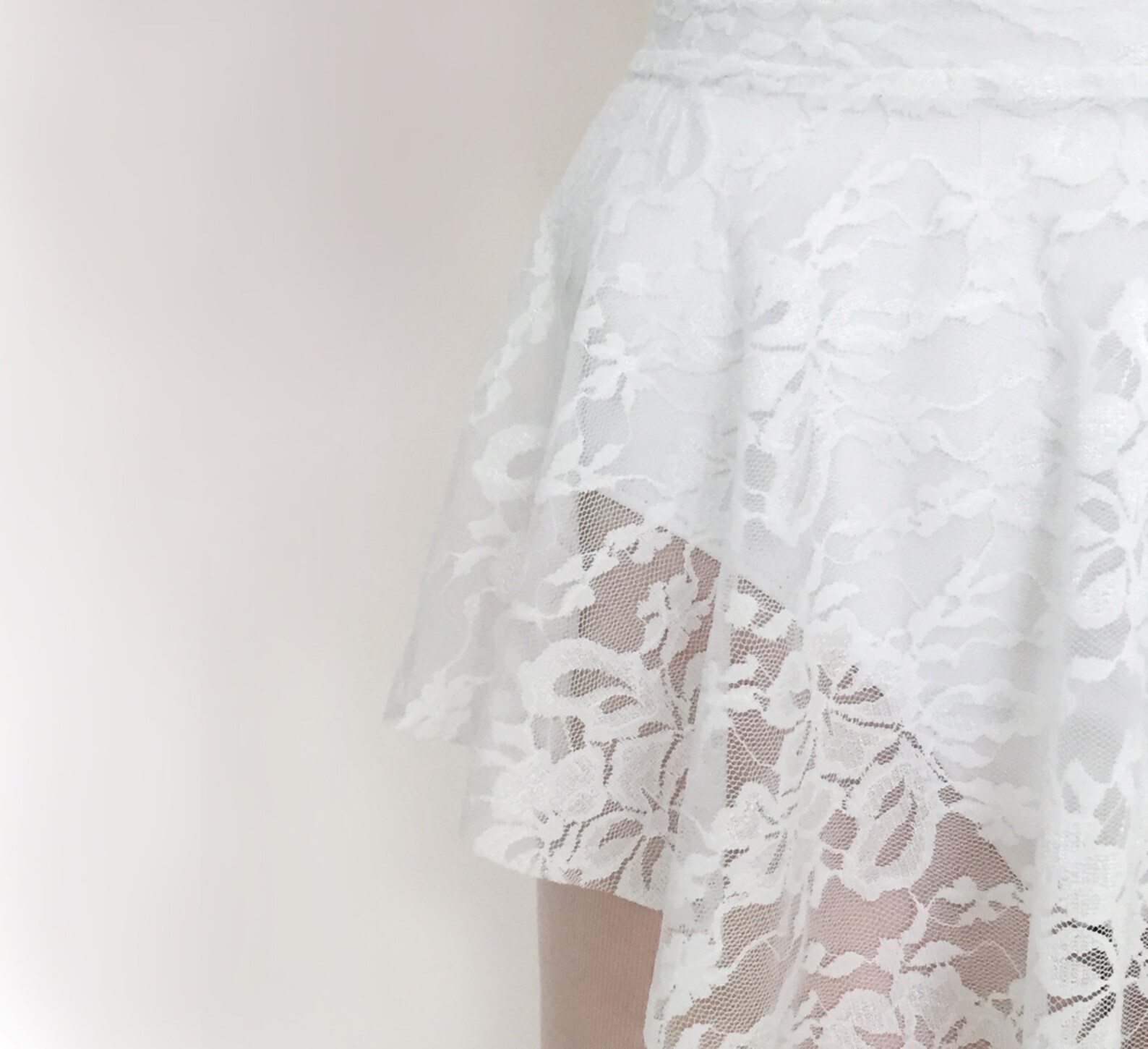 Lace Ballet Skirt SAB Skirt Stretch Lace Classic White Etsy
