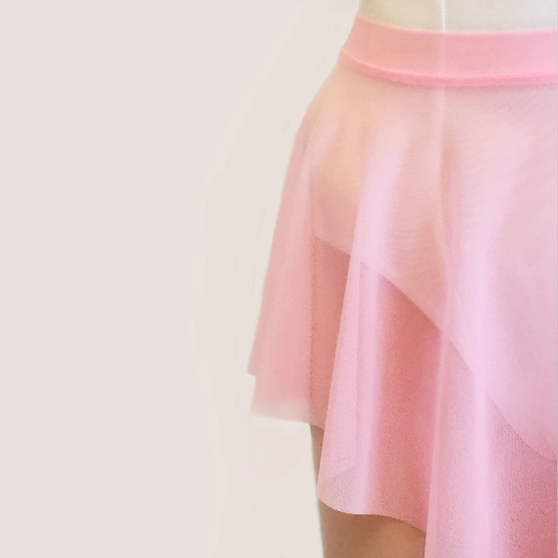 Dance Skirt Pink SAB Skirt Ballet Sheer Stretch Mesh Etsy