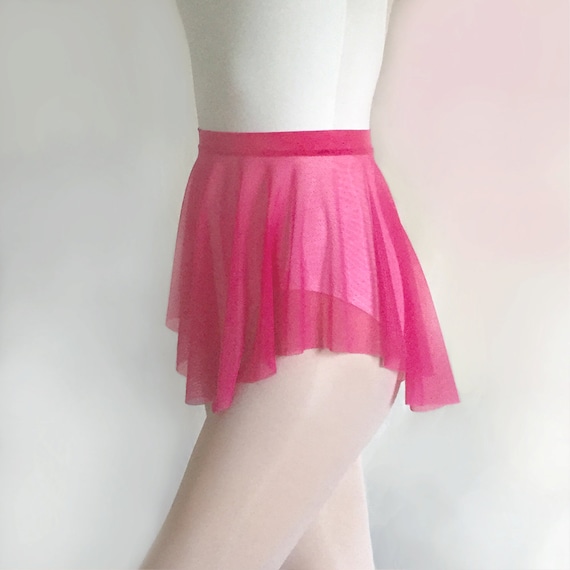 Hot pink mesh skirt cheap