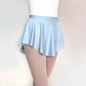 Ballet  Skirt -Light Blue Nylon/Spandex- Dance Skirt Baby Blue- Royall Dancewear
