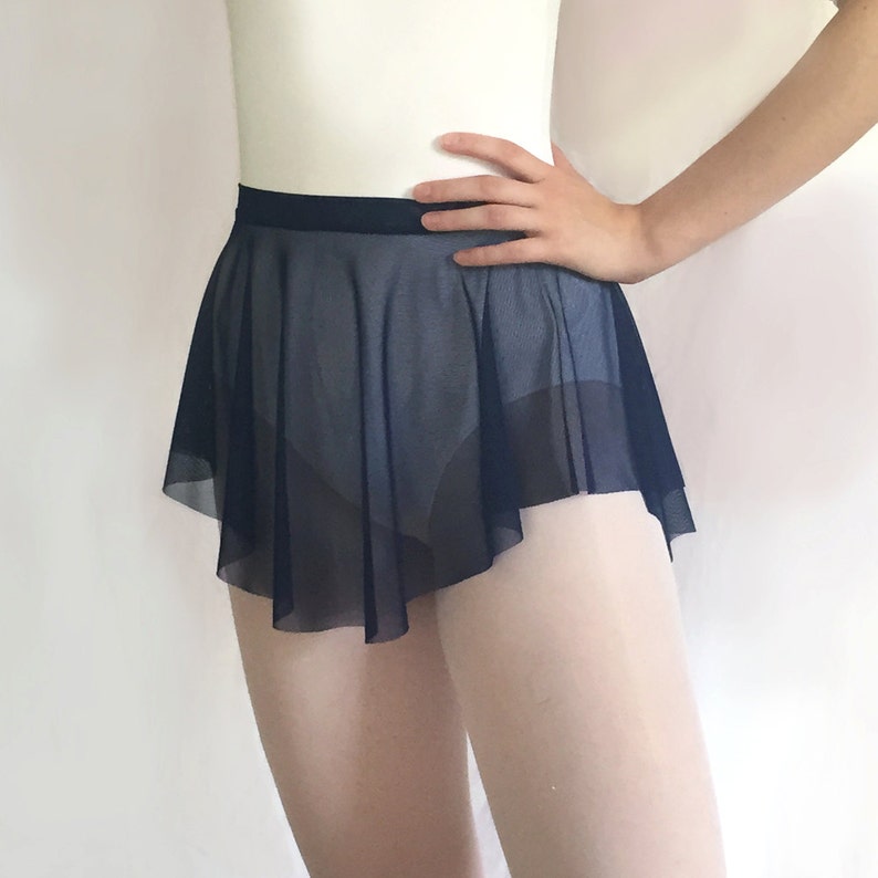 Ballet Skirt Navy Blue MESH Sheer Dance Skirt Royall | Etsy