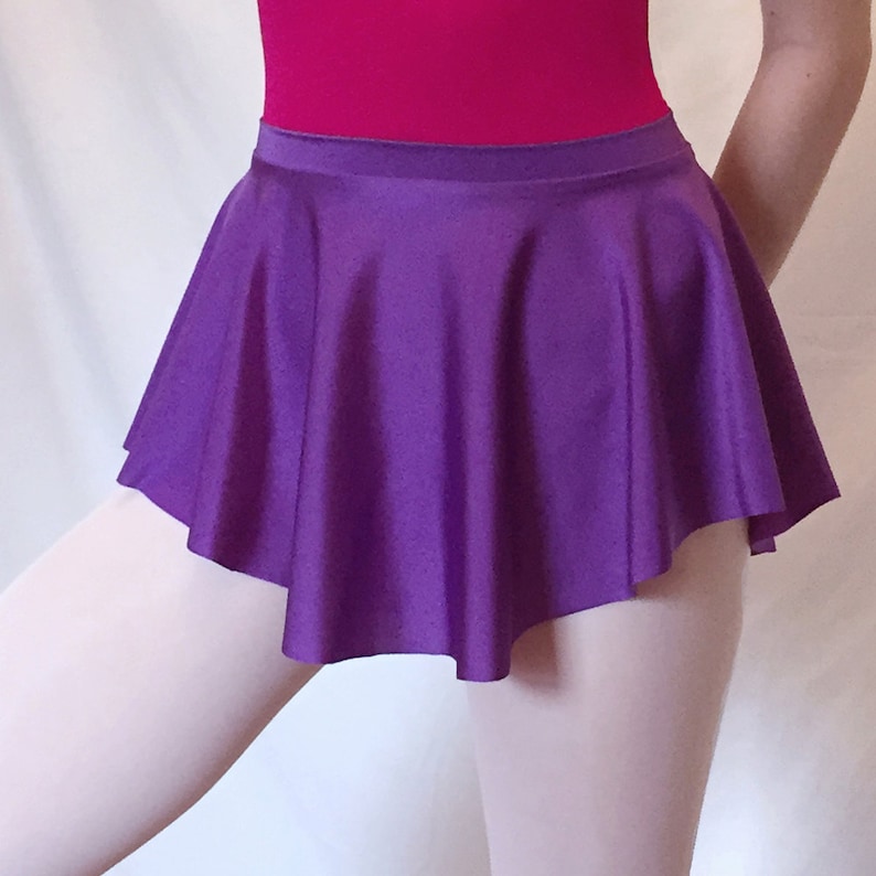 Ballet Dance Skirt purple Nylon/ Spandex High Low SAB Skirt Etsy