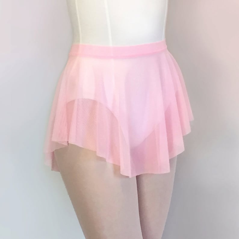 Dance Skirt Pink SAB Skirt Ballet Sheer Stretch Mesh Etsy